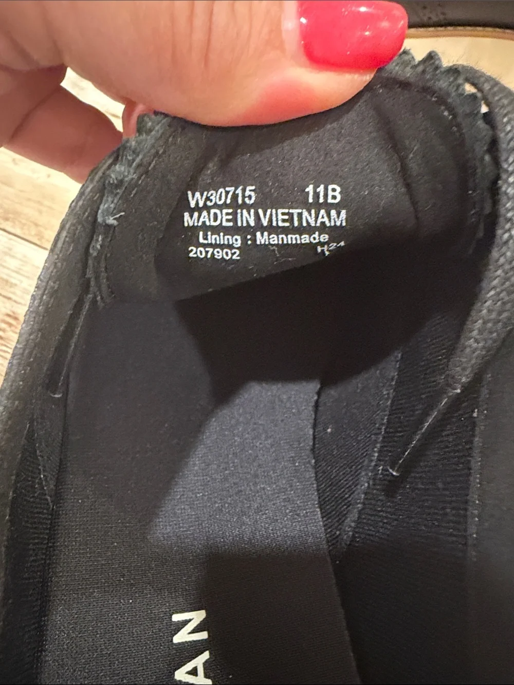 Cole‎ Haan Black Leather Platform Oxford with Cream Platform 11B NEW